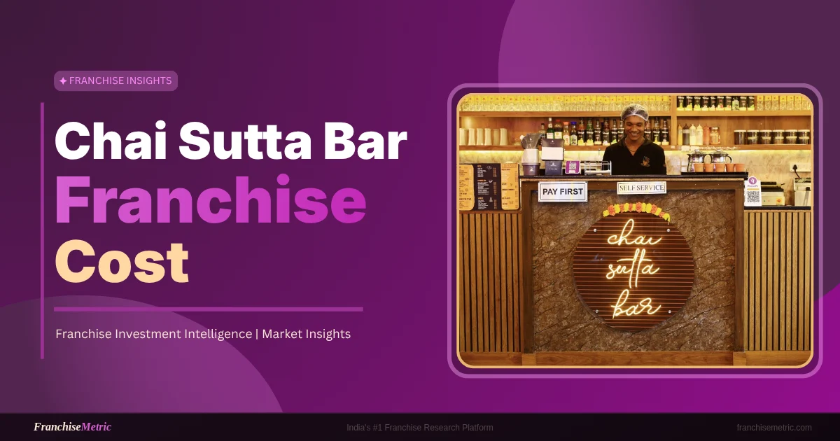 Chai Sutta Bar Franchise Cost