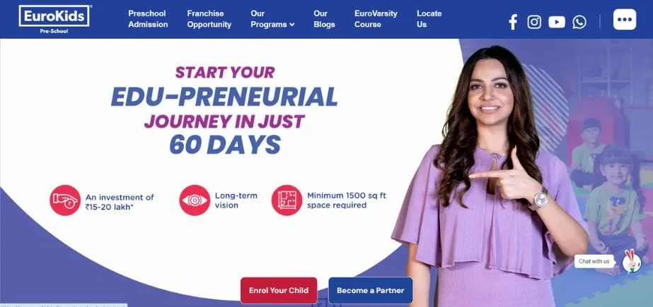 Best Franchise in India - eurokids