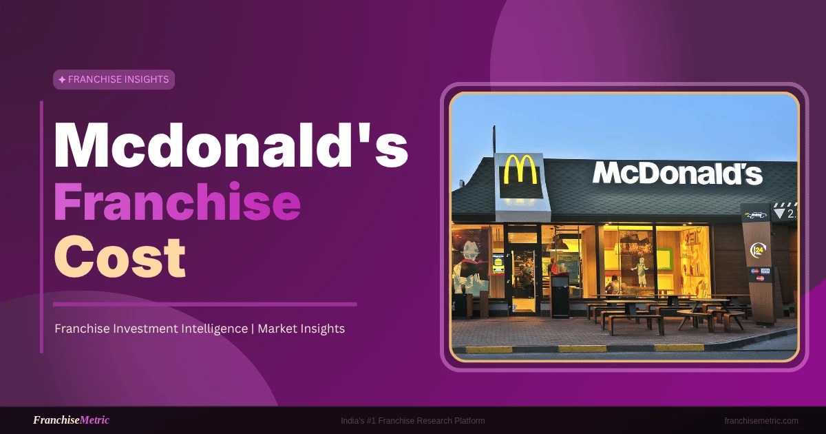 mcdonalds franchise cost in india