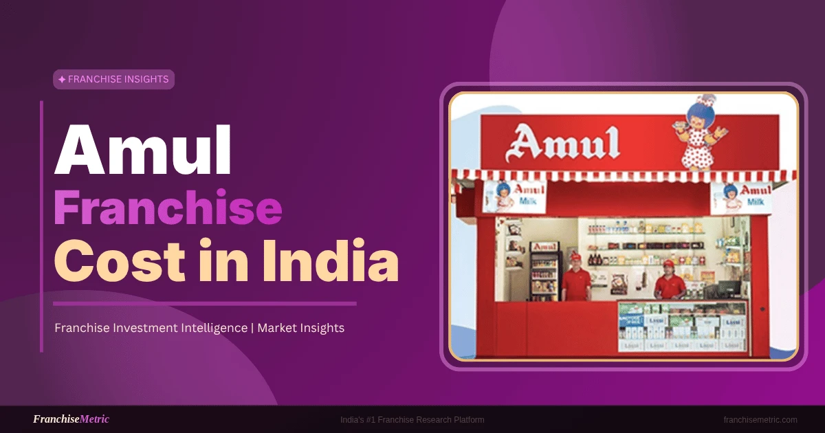 amul franchise cost in india