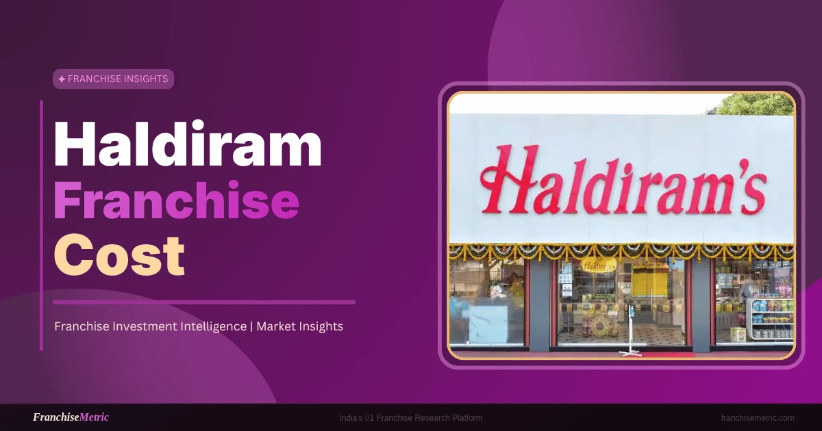 Haldiram franchise cost
