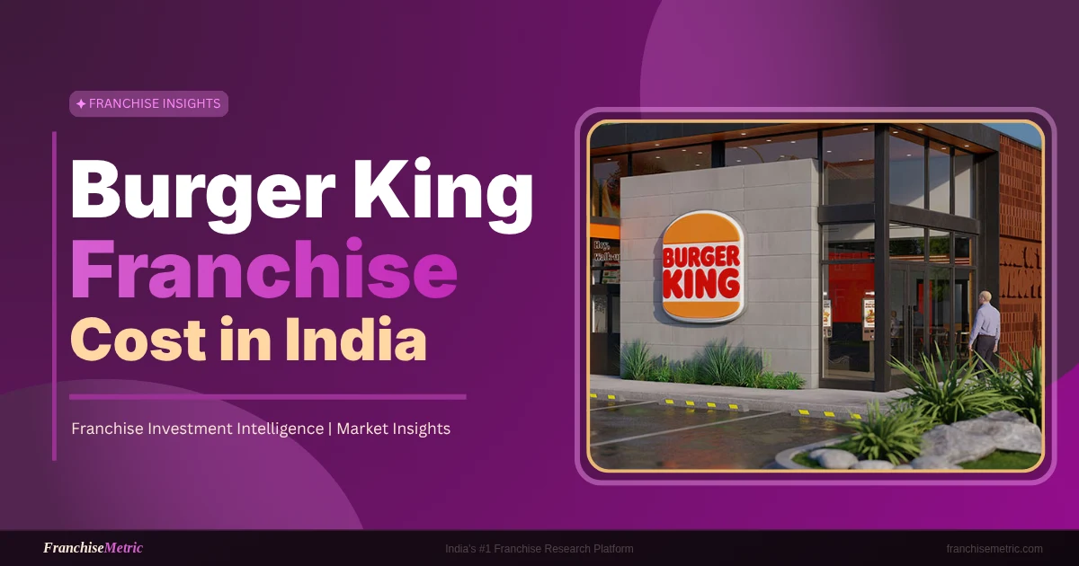 Burger King Franchise Cost In India